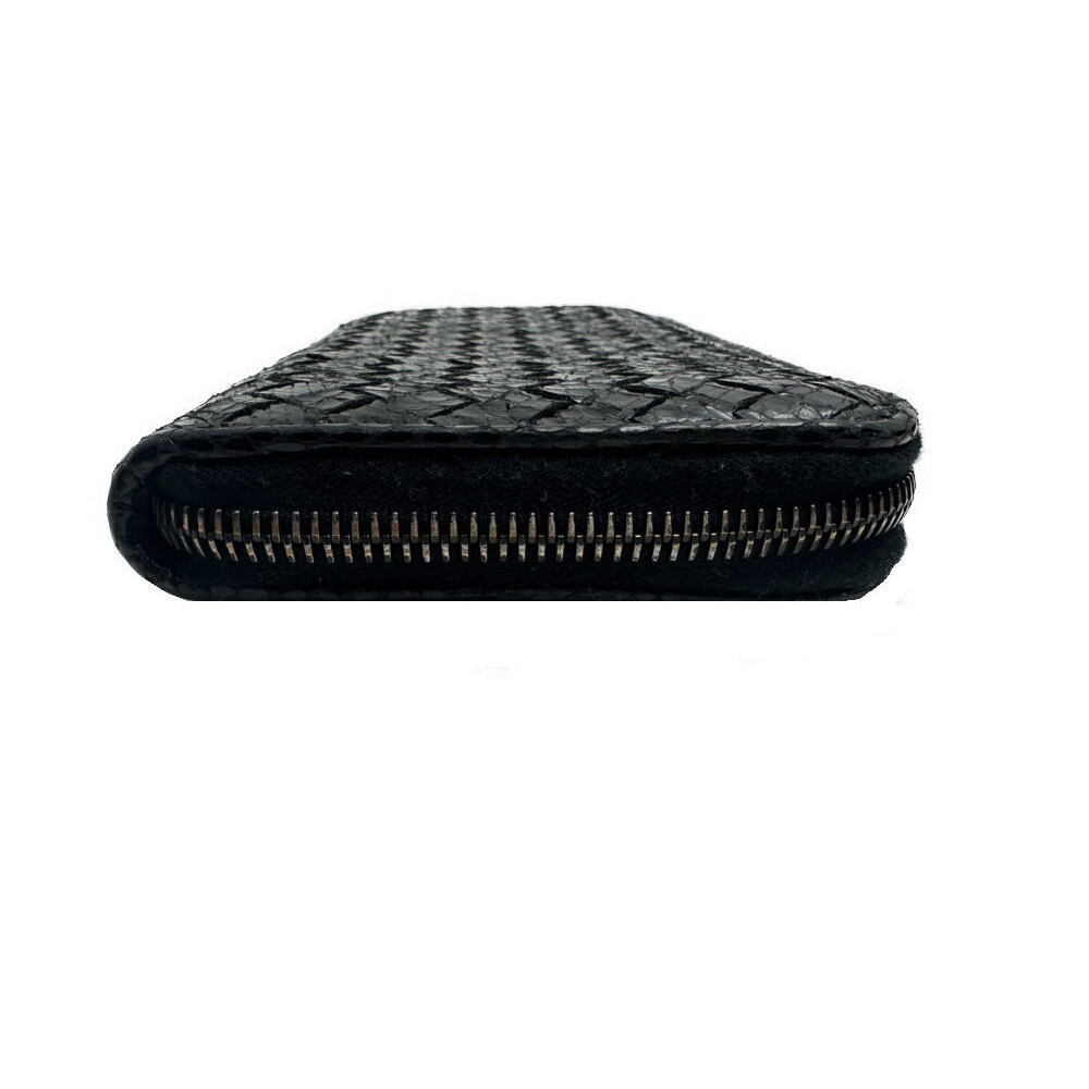 Bottega Veneta Wallet Round Zip Long Python Leath… - image 5